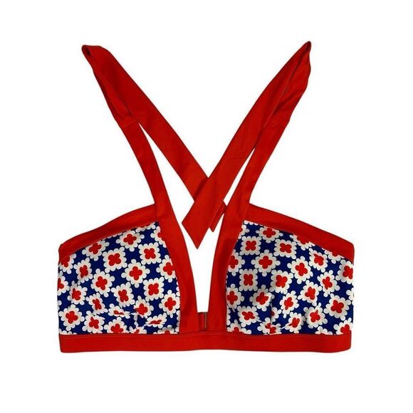 Boden Ithaca Panel Bikini Bottom and Halter Top size 16-18 Surf The Web Abstract - Picture 3 of 14